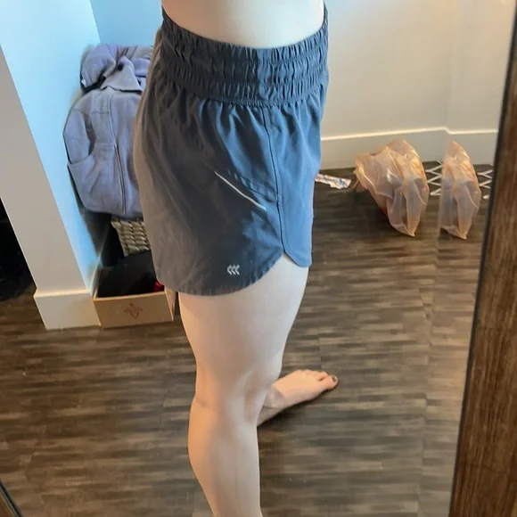 Gray High Waist Target Running Shorts - Picture 2 of 2